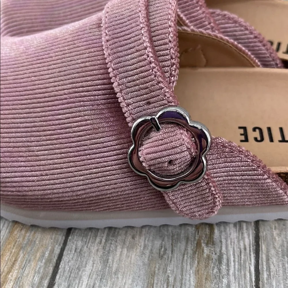 Little Girls Justice Unlined Platform Clogs Shoes Size 3
